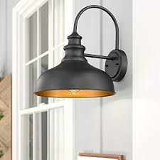 Bestshared Farmhouse Wall Mount Lights Gooseneck Barn Light Outdoor Wall Lantern For Porch With Black Finish And Farmhouse Goals