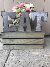 To be able to buy. Metal Eat Zinc Eat Sign Eat Sign Rustic Letters Metal Words Wedding Kitchen Decor Meta Sunflower Kitchen Decor Galvanized Decor Quirky Kitchen Decor