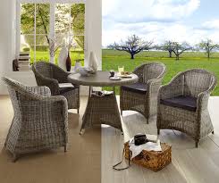Destiny Tisch Rund 1m Valencia Polyrattan Korbmobel Art Jardin