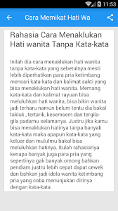 Cara ini merupakan cara khusus agar khasiat dari peletnya memiliki khasiat yang super ampuh. Free Cara Memikat Hati Wanita Apk Com Balokstudio Caramemikathatiwanita Safemodapk App