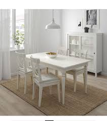 Ikea Extendable White Dining Table With 4 Chairs For Sale In Highland Heights Oh Offerup Ikea Dining Sets Ikea Dining Ikea