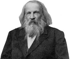 A caricature of dmitri mendeleev standing in front of blocks of elements. Dmitri Mendeleev Biography Discoveries Facts Science4fun