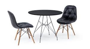 Eames Masa Sandalye Takimi Yuvarlak Ahsap Ayakli Fiyati Vivense