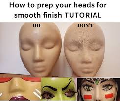 How To Prep Styrofoam Head For A Smooth Finish Tutorial Styrofoam Head Styrofoam Crafts Styrofoam