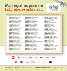 Para llevar a cabo esta fiesta se toman en cuenta muchos aspectos que necesitan ser organizados y establecidos desde un principio. Espanol Lista De Regalos Para Baby Shower Shower Baby
