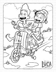 Printable coloring and activity pages are one way to keep the kids happy (or at least occupie. Disney Luca Pdf Coloring Pages