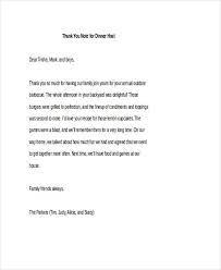 When someone hosts a more formal dinner party they should be sent a thank you letter in acknowledgement for all of their hard work. Free 42 Thank You Note Examples In Pdf Doc Examples