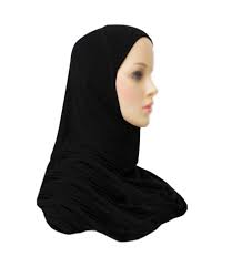 A hijab is a religious veil worn by muslim women in the presence of any male outside of their immediate family, which hijab can also refer to the seclusion of women from men in the public sphere, or it. Amira Hijab Headscarf Scarf Black 65cm Oriental Style Perfume Shop Berlin Oriental Arabic Attar Oil Henna Cosmetics