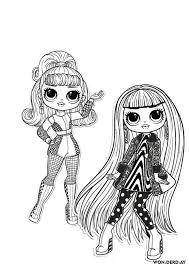 Surprise hairgoals series dolls coloring pages. Ausmalbilder Lol Omg 100 Ausmalbilder Zum Drucken En 2020
