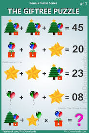 Juegos mentales matematicos encantador calculo mental juego de juegos mentales logicos capciosos matematicos youtube juegos mentales matematicos encantador calameo libro del docente a. The Giftree Puzzle Genius Puzzle Series 17 With Answer Maths Puzzles Logic Math Math Logic Puzzles