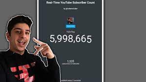 Live sub count is a free service that gives you accurate real time number of subscribers of any youtube channel. Faze Rug Live Sub Count 6million Live Youtube