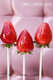Candied Strawberries Recipe Food Is Four Letter Word Candied Strawberries Recipe Strawberry Recipes Candy Apple Recipe