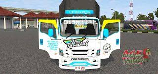 Livery nya keren, dngan corak tulisan toreto dan pangestu, sedangkan bagian pintu belakang memakai gambar wanita berhijab cantik mengenakan kacamata dengan gaya nyentrik bertuliskan istri solehah idaman suami Download Mod Bussid Mobil Offroad Suzuki Jimny Full Animasi Agething Bussid Truk Terpal Offroad