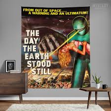 The Day the Earth Stood Still 1950's Sci-Fi Tapestry – Mystery Supply Co.