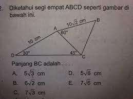 We did not find results for: Contoh Soal Aturan Sinus Cosinus Dan Luas Segitiga Brainly Co Id
