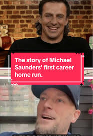 Michael Saunders Discusses First Career Home Run