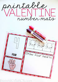 Printable numbers 1 10 flashcards. Printable Valentine Number Mats For Numbers 1 10 From Abcs To Acts