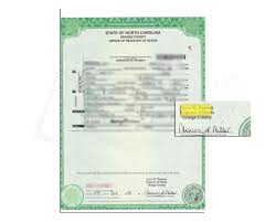 Orange County State Of North Carolina Birth Certificate Issued By Joyce H Pearson Registrer Of Deeds North Carolina Orange County Vital Records