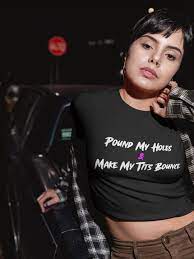 Pound My Holes Make My Tits Bounce Crop Top, Hotwife Slut Shirt, Sexy  Swinger T-shirt - Etsy