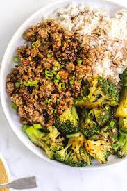 Easy Ground Turkey Stir Fry Andie Mitchell Recipe Turkey Stir Fry Turkey Stir Fry Recipes Turkey Stir Fry Healthy