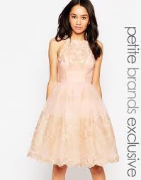 Image 1 Of Chi Chi Petite Halter Neck Lace Prom Dress Petite Prom Dress Cocktail Dress Prom Cocktail Dress Lace