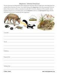 Biology The Unity And Diversity Of Life Learn About Adaptation On Exploringnature Org Science Activities Explore Nature Animal Adaptations