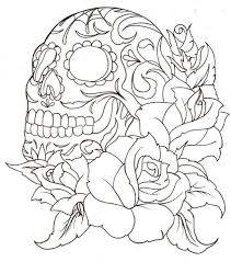 But great art takes time. Sugar Skull Coloring Pages For Adults Coloring Home