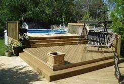 22 X 24 Foot Deck Yahoo Image Search Results Pool Deck Plans Decks Around Pools Above Ground Pool Decks