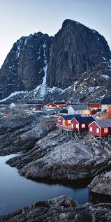 Town Coast Mountains Norway Wallpaper Norway Wallpaper Norway Cityscape Wallpaper