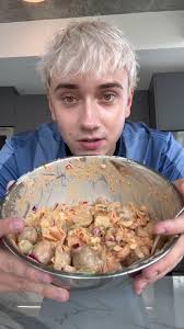 Kimchi potato salad SO GOOD i had to make it again, this time with truffle  salt🫢