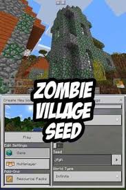 Do you like the idea of a red . Zombie Village Seed For Mcpe Jkgh Minecraft Pe Seeds Minecraft Pe Minecraft