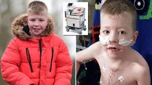 Boy, 10, can now climb mountains after world-first “heart in a box”  transplant