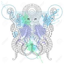 Everybody wants to have a unique kind of tattoo that can represent them attractively in front of the public. Tattoo Octopus Stylized Hand Drawn Tribal Octopus In Watercolor Frame For Adult Coloring Pages Ethnic T Shirt Print Bohemian Style Isolated Illustration In Doodle Henna Tattoo Design Royalty Free Cliparts Vectors And Stock