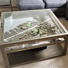 Storage coffee table shadow box military display beach house furniture glass top 8 pane wood window frame. Sarah Shadowbox Table Pine Main Shadow Box Coffee Table Display Coffee Table Coffee Table Wood