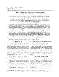 This special residential area is located near setiawangsa in the south and wangsa maju in the north. Pdf A Study Of Major Steps In Constructing Quantitative Survey A Guide For Researchers