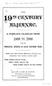 The 19th Century Almanac 19th Century Books Century
