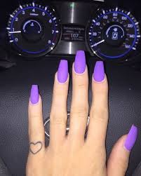 Draw simple and free hand flowers on your nails and add polka dots for the cute effect. Popular Acrylic Nails Coffin Purple Nail And Manicure Trends