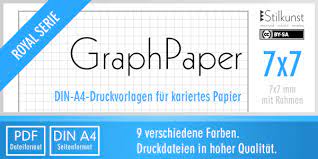 Mit diesem online tool können sie ganz einfach ein pdf mit mehreren seiten. Druckvorlage Din A4 Kariertes Papier 7x7 Mm Stilkunst De