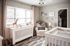 Coral colored twin nursery project. Jacob S Soothing Safari Nursery Project Nursery Baby Room Design Boy Baby Room Decor Neutral Baby Room Decor