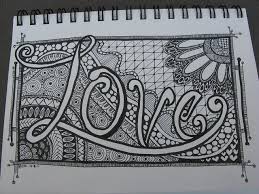 Image Result For Zentangle Words Doodles Zentangles Doodle Art Love Is Sweet
