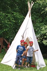 Indianerzelt Tipi Fur Kinder Durchmesser 270cm X 325cm Hoch Inklusive Stangen Kinder Tipi Indianerzelt Tipi