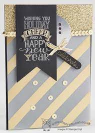 Hand Stamped Sentiments Hss Inspiration Challenge 202 Artist Picks Happy Christmas Card New Year Card Happy New Year Cards