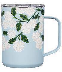 Lively floral blush stemless wine cup. Corkcicle Rifle Paper Co Stainless Steel Triple Insulated Coffee Mug Dillard S