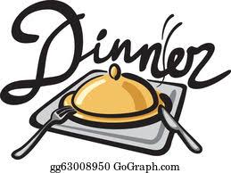 Christmas dinner party template poster. Dinner Clip Art Royalty Free Gograph