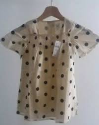 Details About Gap Toddler Girls Smocked Square Neck Dress Dot Print Black Cream 3 Years