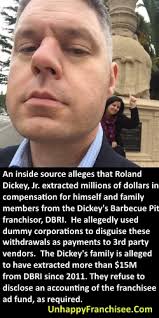 Roland Dickey Jr. Extracted Millions While Dickey's Franchise Owners Fought  for Survival