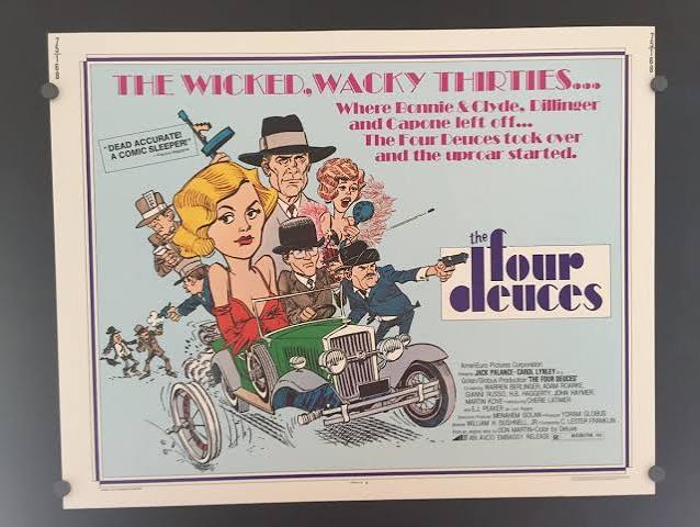 Original 1975 THE FOUR DEUCES Half Sheet Movie Poster 22 x 28 Carol Lynley