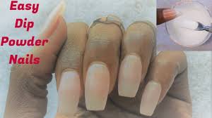 Acrylic nail paints are a mixture of liquid monomer and powder polymer. How To Do Dip Powder Nails With Regular Acrylic Gel Polish Youtube