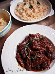 Daging Masak Hitam Daging Masak Hitam Utara Daging Kicap Berempah Daging Masak Kicap Sedap Memasak Daging Resep Makanan