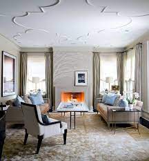 Presenting a beautiful design on the outside with a ceiling fan on the inside. 33 Examples Of Modern Living Room Ceiling Design Interior Design Ideas Ofdesign